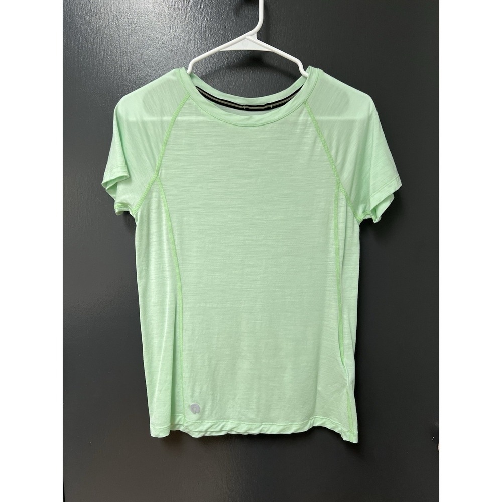 SMARTWOOL Women Active Ultralite SS T-Shirt Sz XS Merino—"Matcha GREEN"